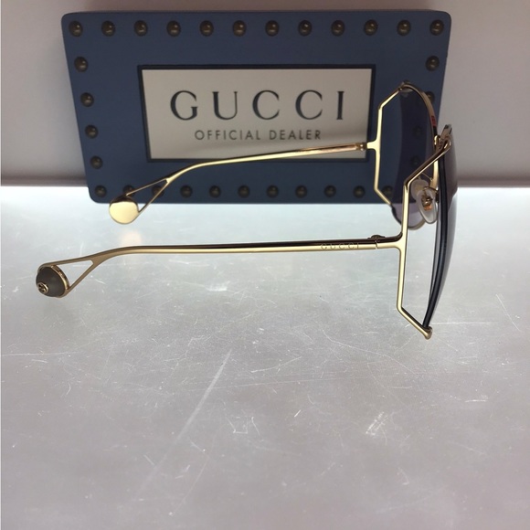 Gucci GG0252S 013 63 Oversize Butterfly Ladies Sunglasses - Picture 15 of 16